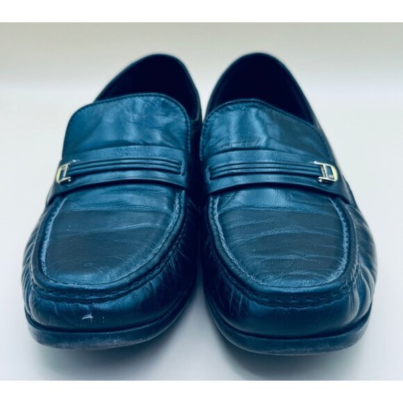 Bostonian Stockbridge Mens Dress Slip On Loafers Black Leather #29052 10.5 B - Picture 1 of 16